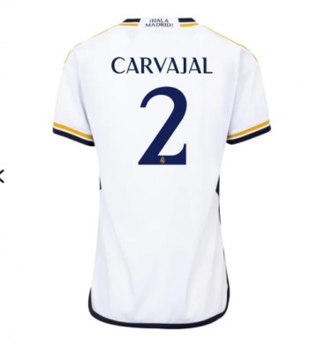 Real Madrid Daniel Carvajal #2 Koszulka Podstawowych Kobiety 2023-24 Krótki Rękaw